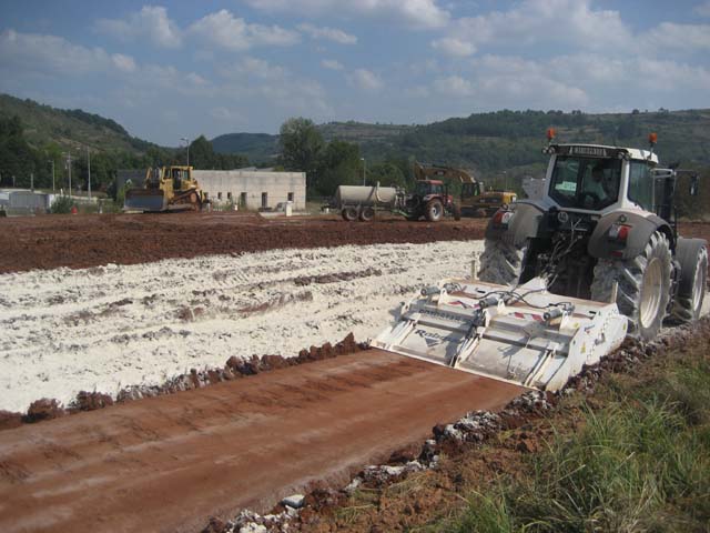 Terrassement pour la construction de bâtiment