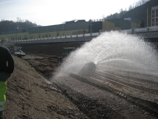 Terrassement pour la construction de bâtiment